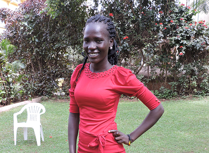 Judith Lokor, a third year student pursuing a Bachelors of Arts in Education Degree at Kyambogo University in Kampala, Uganda