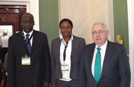 Minister of State, Joe Costello meets Sam Gibson, Mayor of Freetown and Sunkarrie Kabba