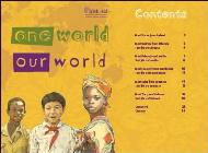 An image of the cover of the One World Our World Booklet